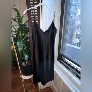 AOTC Silk slip dress (black, women’s size 2)